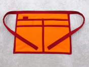 Gardeners Apron – Orange & Red Polycotton Drill