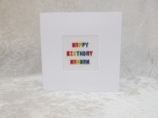 Greetings Card – Personalised Hand Embroidered Cards