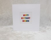 Greetings Card – Personalised Hand Embroidered Cards