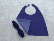 Superhero Cape & Mask Teddy Bear Purple/Mauve