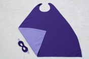 Superhero Cape & Mask Older Childs Purple/Mauve