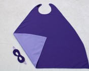 Superhero Cape & Mask Older Childs Purple/Mauve