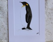 Mounted Print from original watercolour PENGUIN