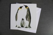 Greetings card Notelet Printed from an original watercolour PENGUINS