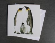 Greetings cards Notelets 5 Printed from an original watercolour PENGUINS