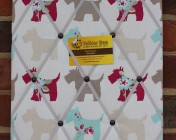 Memo Board, Scottie Fabric