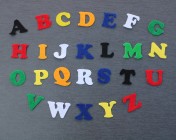 26 Random Coloured Felt Adhesive Letters Self Adhesive Alphabet Letters