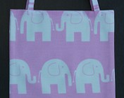 Tote Bag – Pink Elephant Fabric