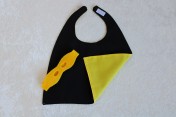 Superhero Cape & Mask Teddy Bear Black/Yellow