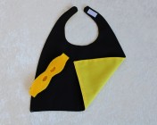 Superhero Cape & Mask Teddy Bear Black/Yellow