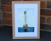 Framed Mounted Lighthouse Watercolour