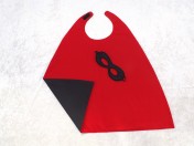 Superhero Cape & Mask Younger Childs Red/Black