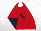 Superhero Cape & Mask Older Childs Red/Black