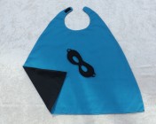 Superhero Cape & Mask Younger Childs Turquoise/Black