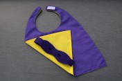 Superhero Cape & Mask Teddy Bear Purple/Yellow