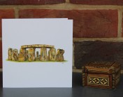 Greetings cards Notelets 5 Printed from an original watercolour STONEHENGE