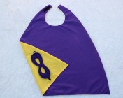 Superhero Cape & Mask Younger Childs Yellow/Purple