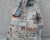 Drawstring Bag – Nautical Fabric
