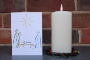 Greetings card Notelet Printed from an original watercolour NATIVITY