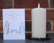 Greetings cards Notelets 5 Printed from an original watercolour NATIVITY