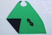Superhero Cape & Mask Older Childs Green/Black