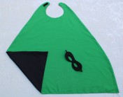 Superhero Cape & Mask Older Childs Green/Black