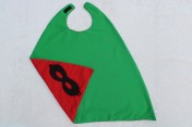 Superhero Cape & Mask Younger Childs Green/Red
