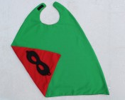 Superhero Cape & Mask Younger Childs Green/Red