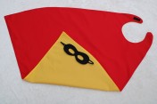 Superhero Cape & Mask Older Childs Yellow/Red